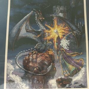 Magnificent Wizard counted cross stitch